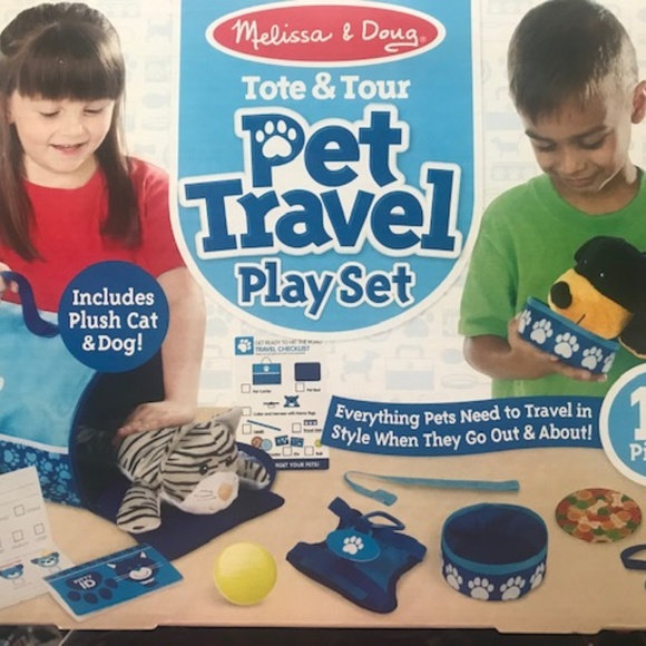 melissa and doug pet travel set